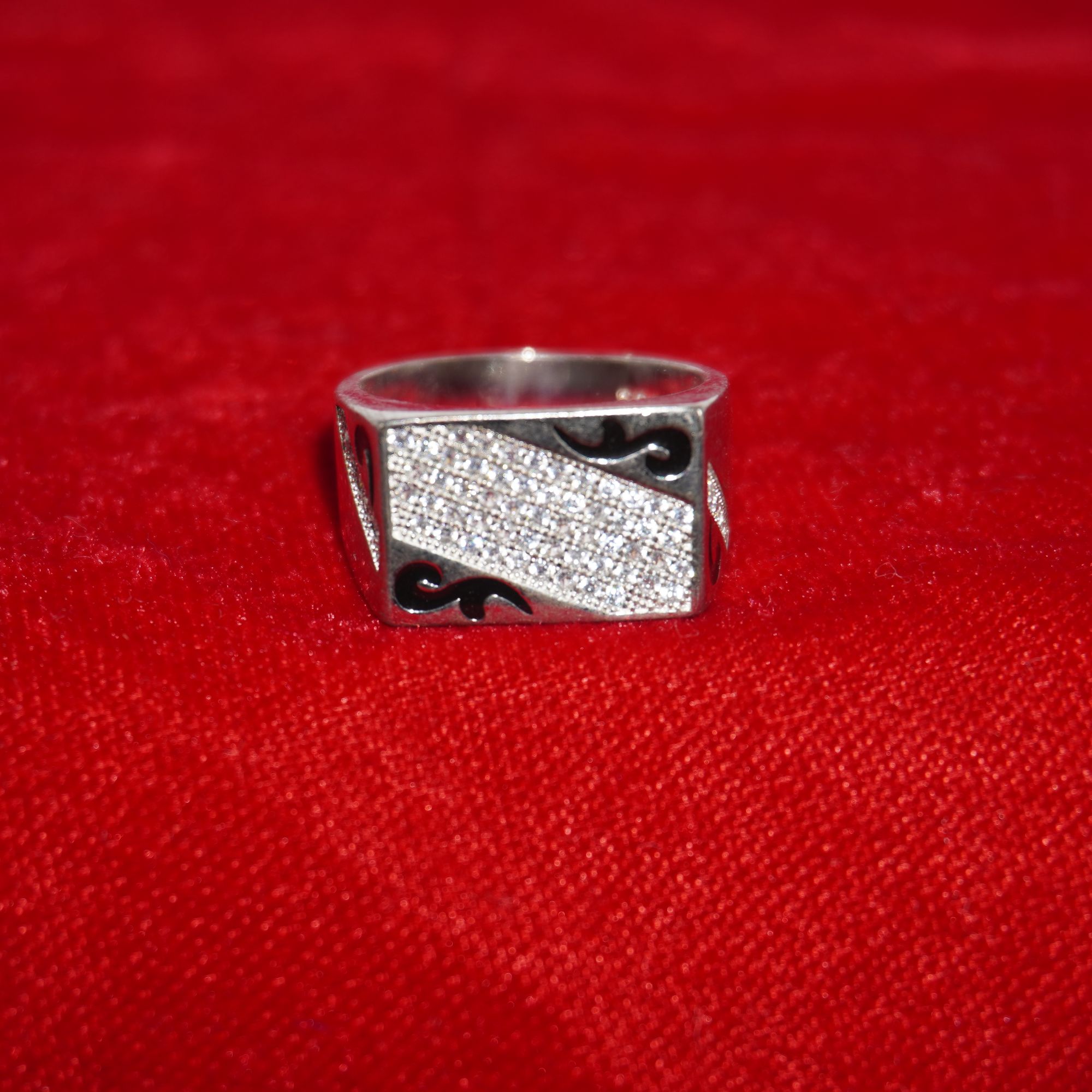 925 Silver Classic Color Stone Ring 712R8