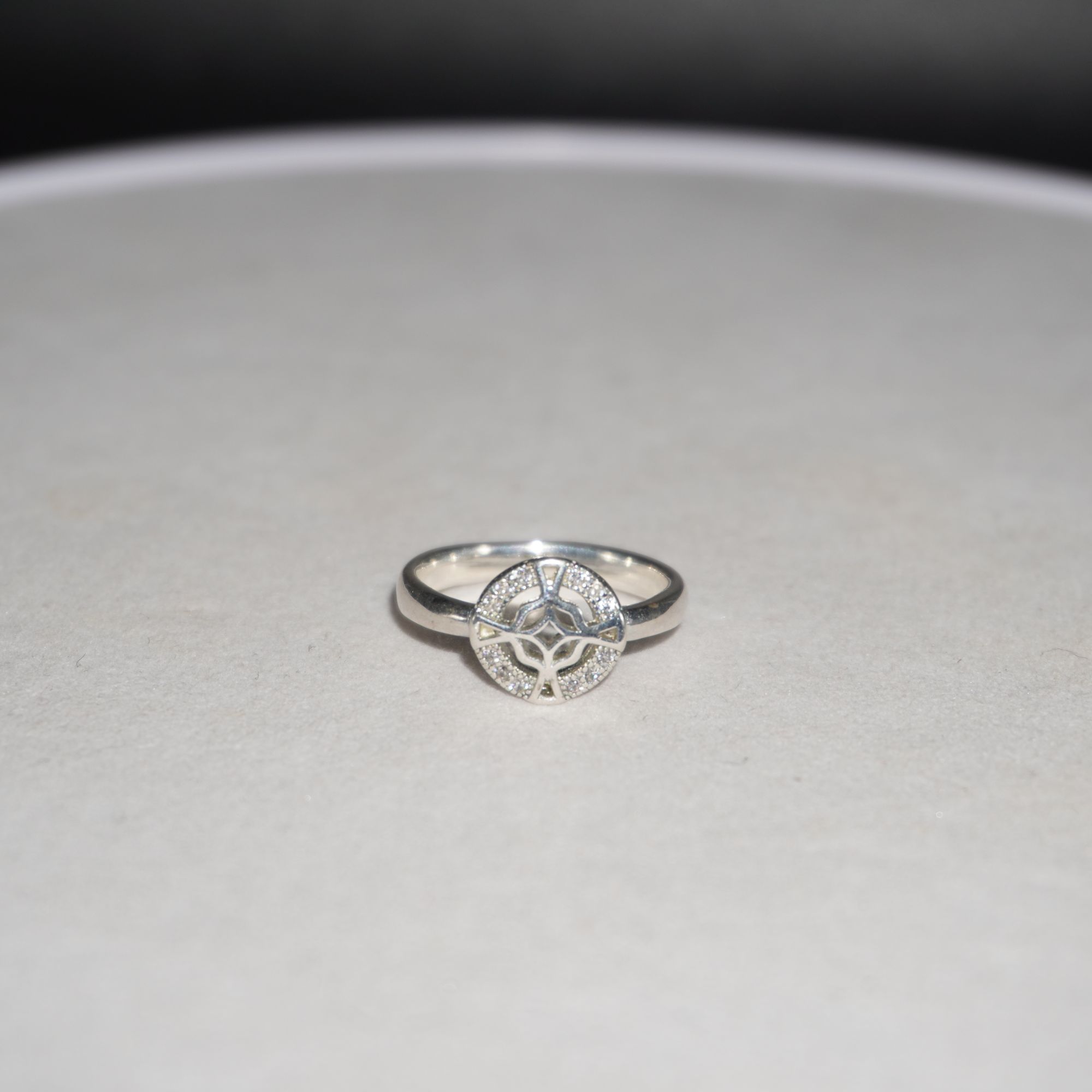 925 Silver Classic Diamond Ring 905R32