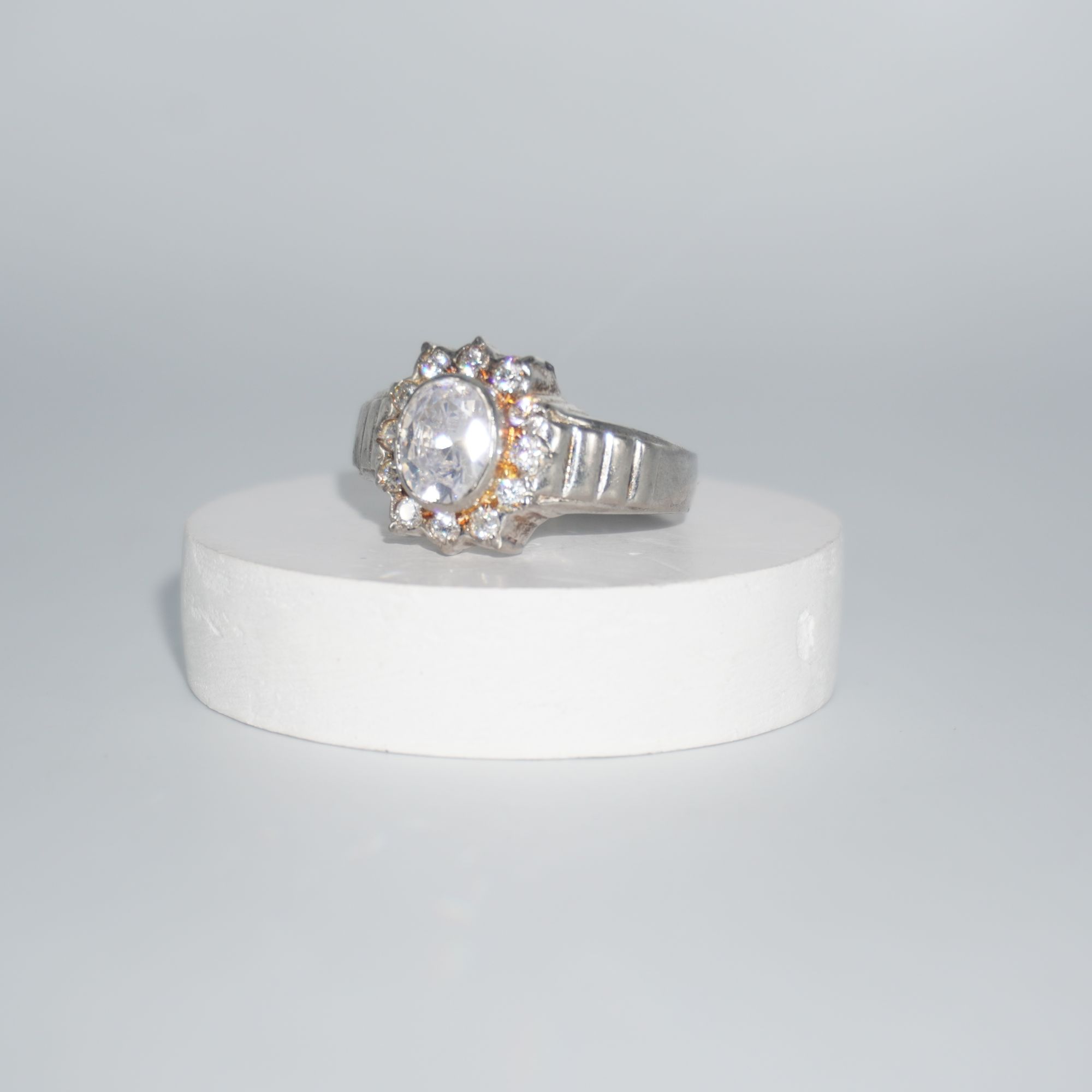 925 Silver Fine Engagement Ring 222R61