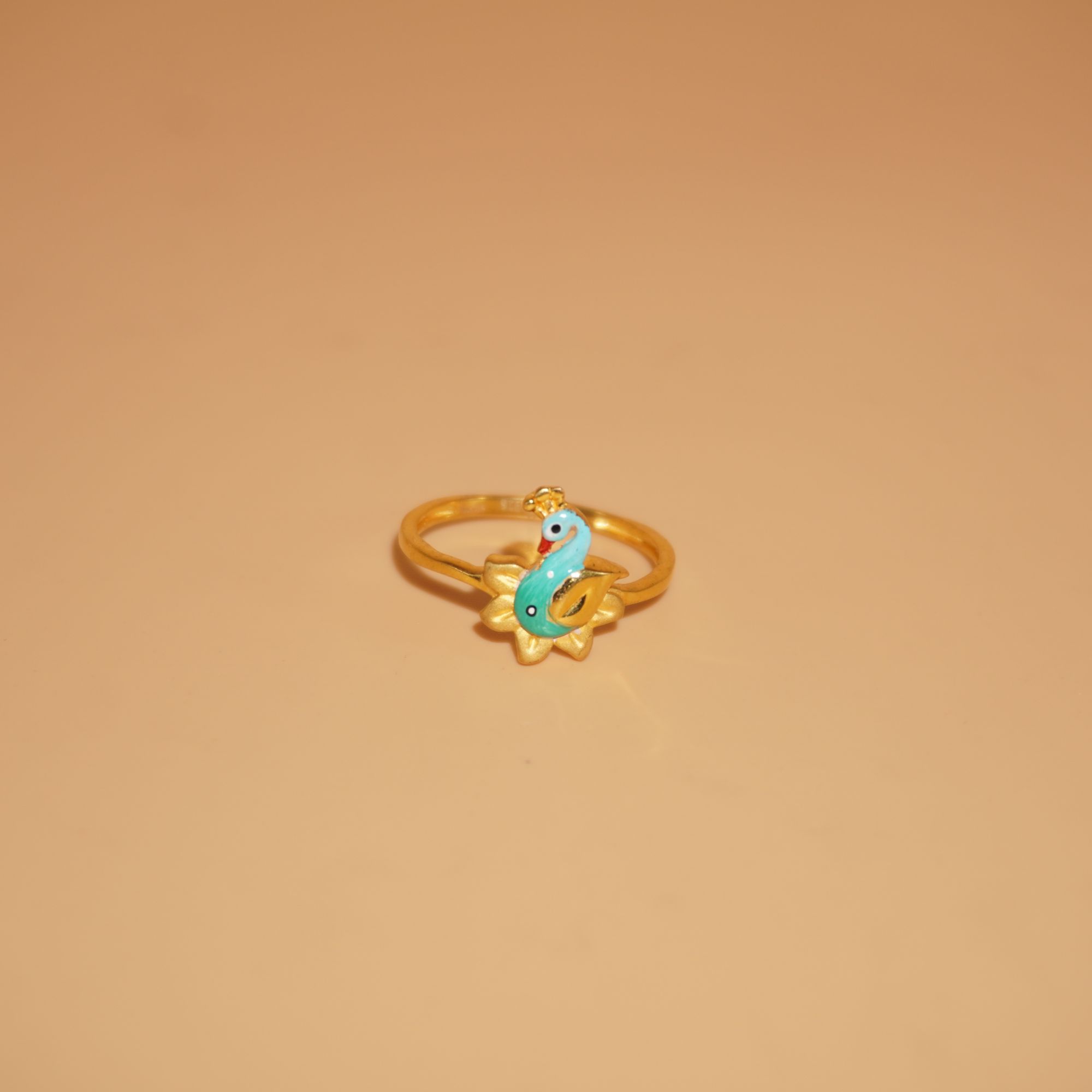 22k Gold Handmade Flower Design Ring 1259R2