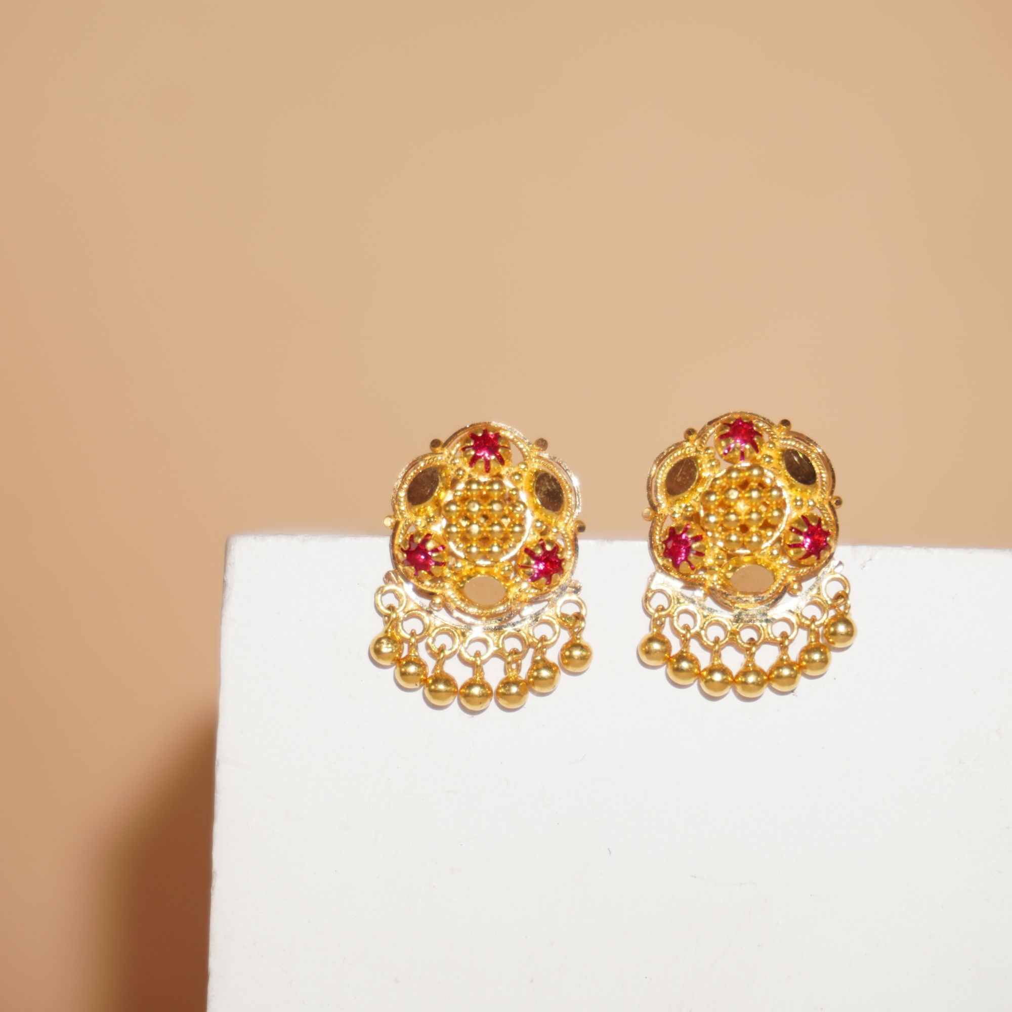 22k Gold Unique Earrings 1169R27