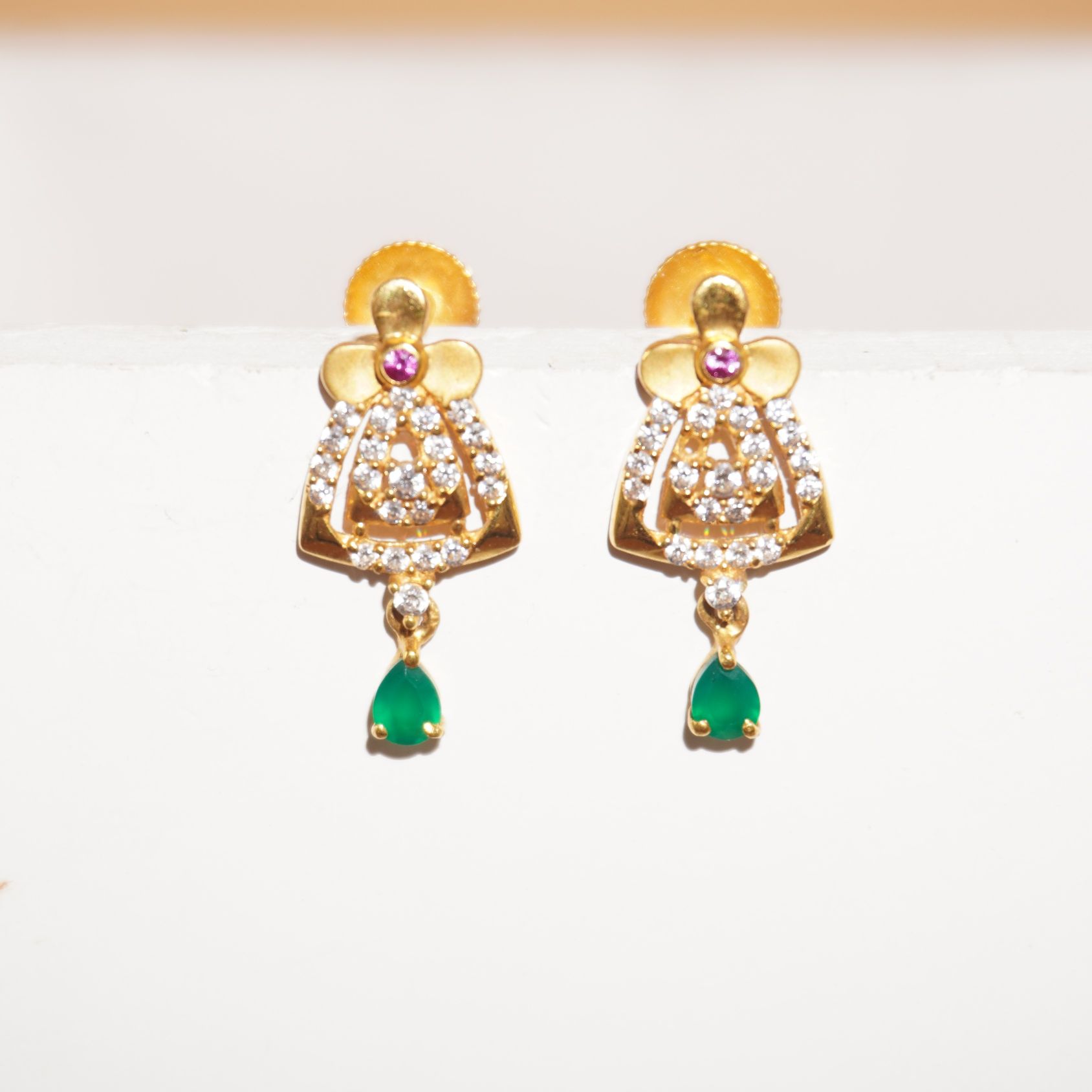 22k Gold Elite Latkan Earrings 36R29