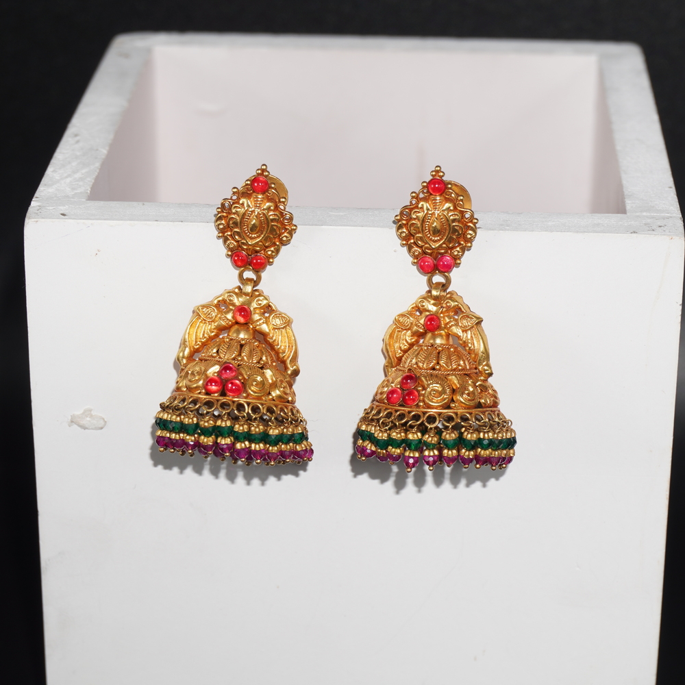 22K Gold Fancy Jhumkha