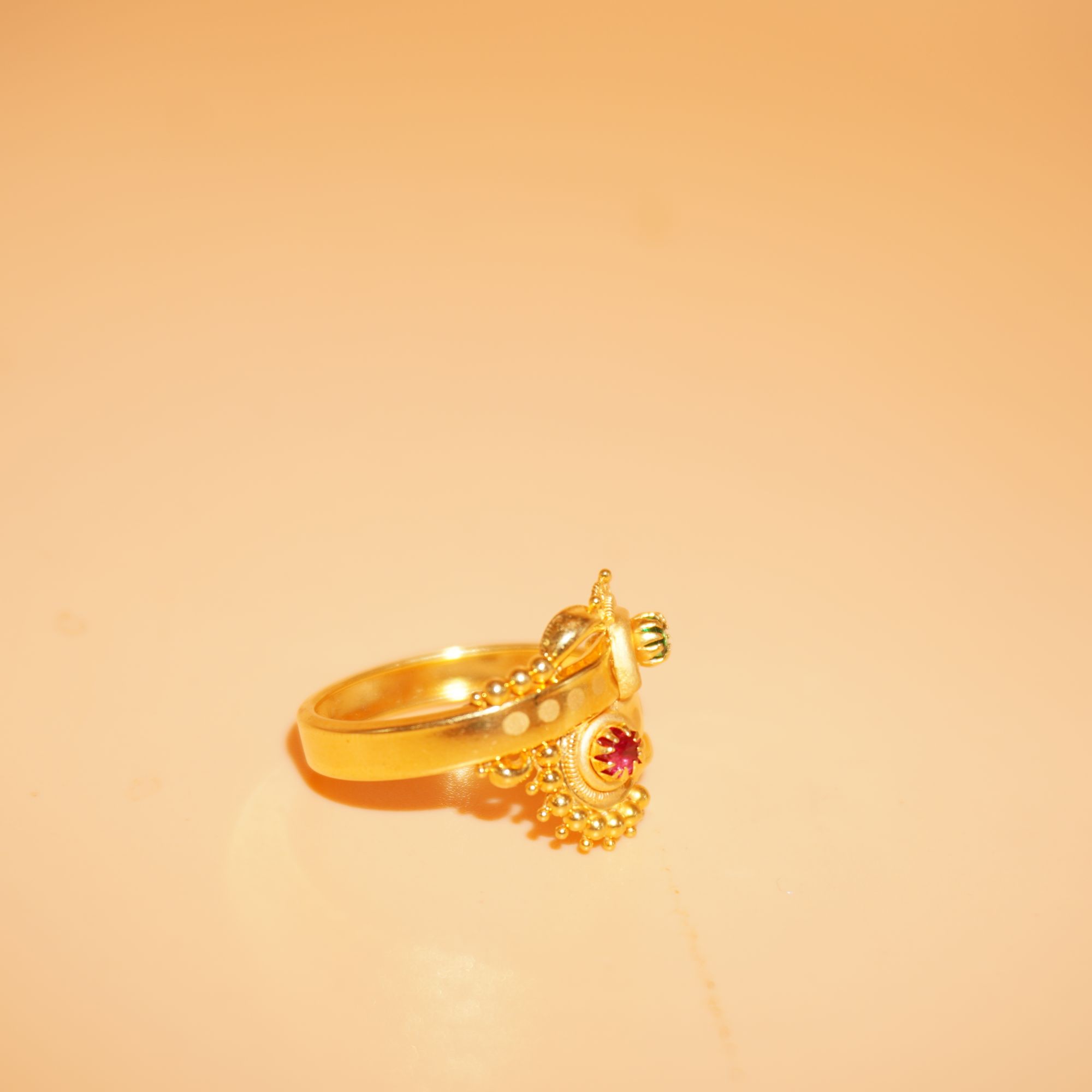 916 Gold Unique Fancy Rings 242R74