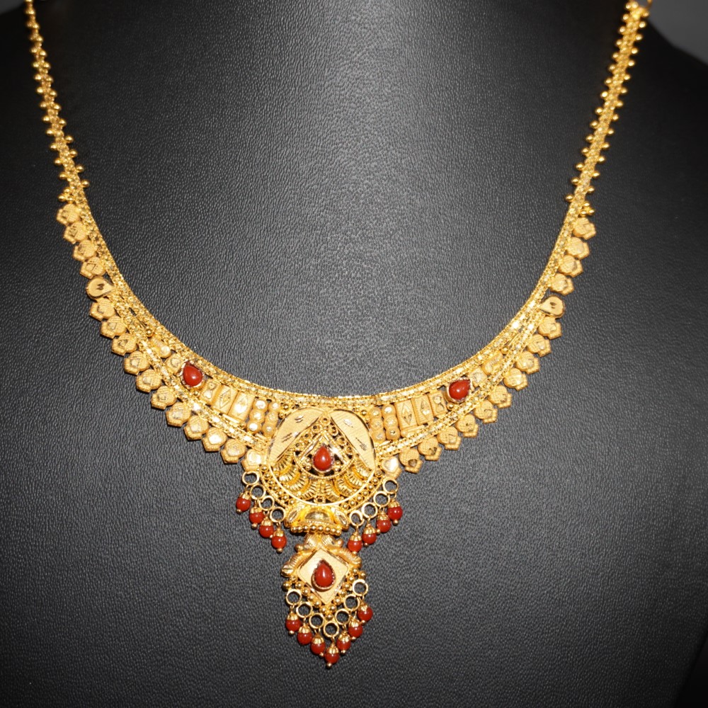 Gold Fancy Necklace 64R219