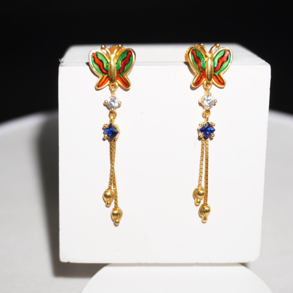 916 Gold Elegant Design Earrings 36R223