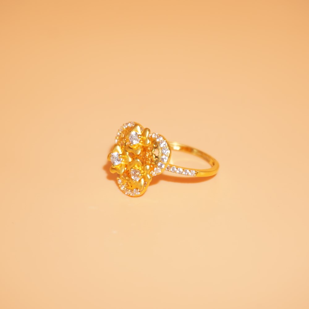 22k Gold Glam Rings 259R34