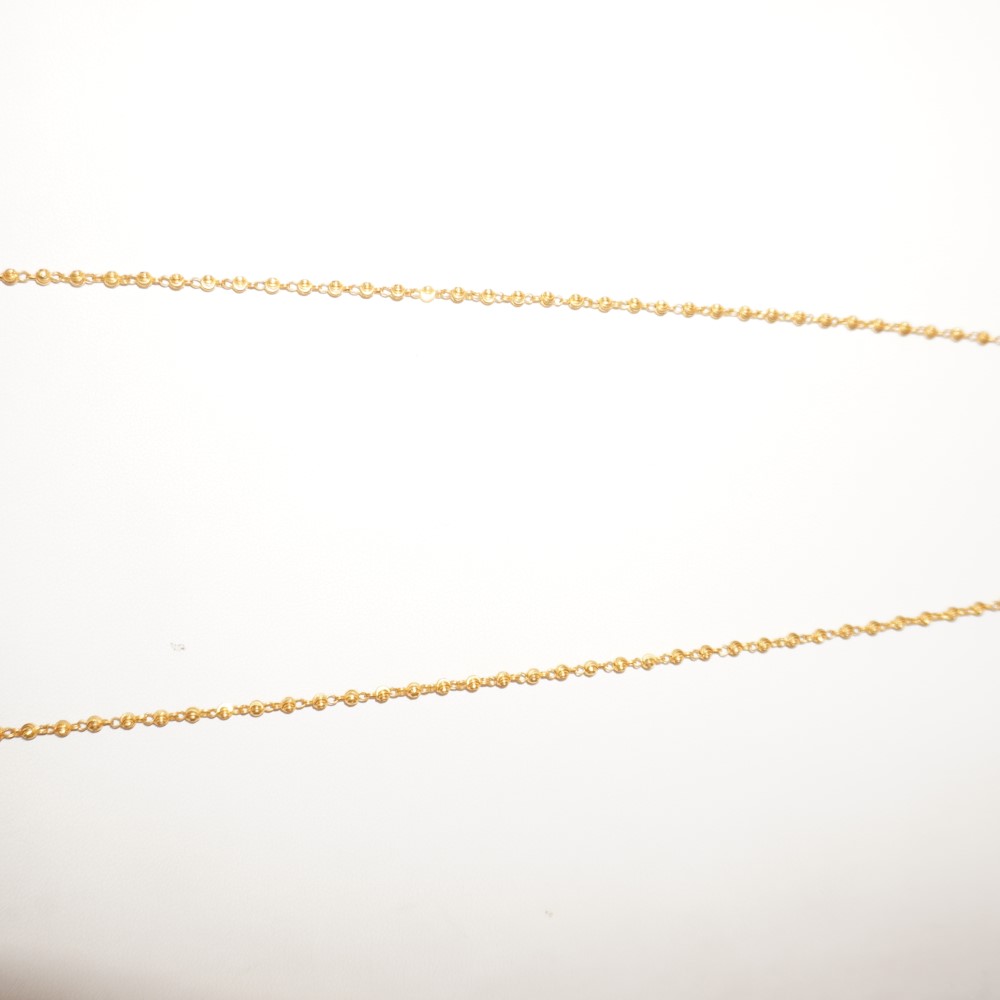 22k Gold Attractive Floral Chain 102R9