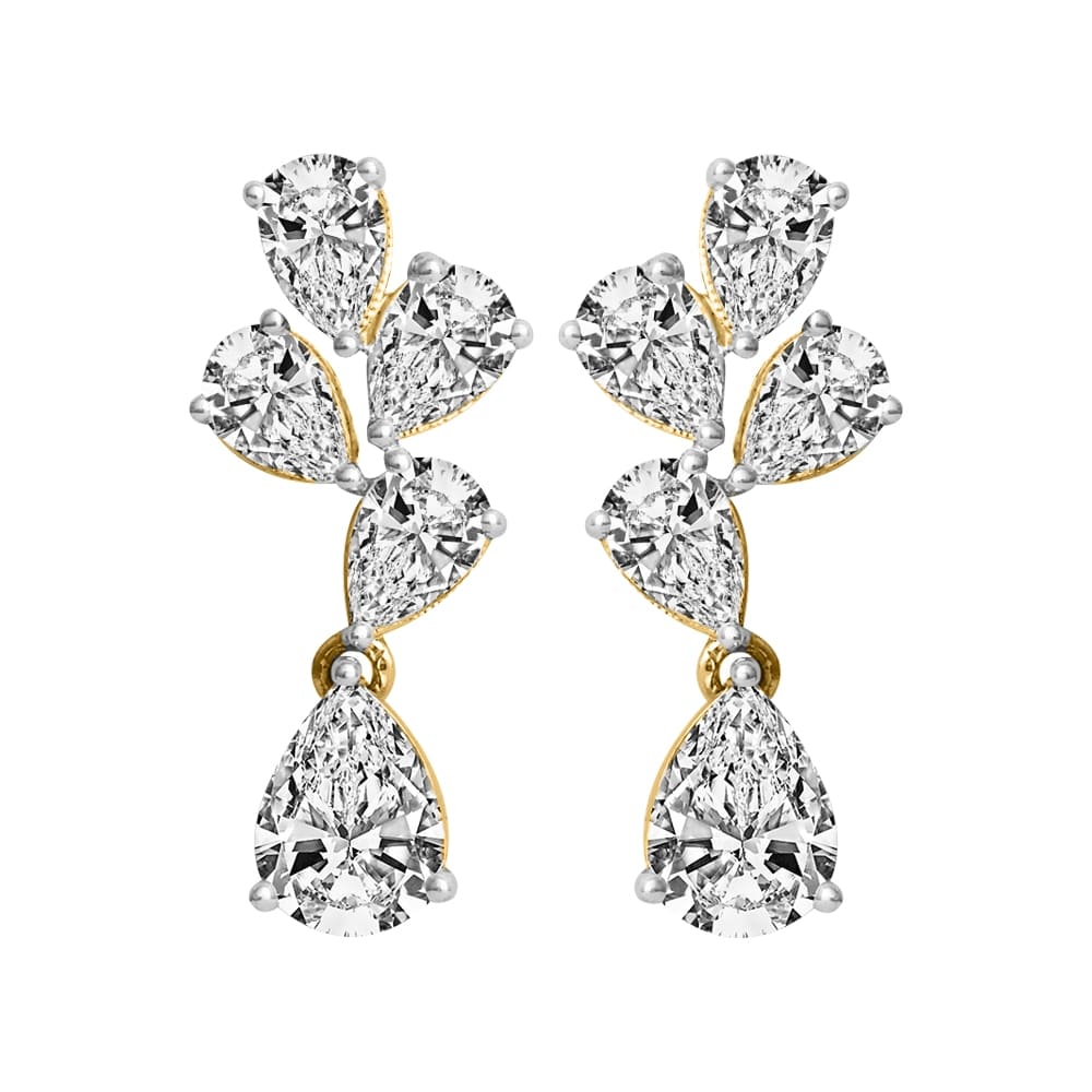 Diamond Gold Glam Earrings MDER153