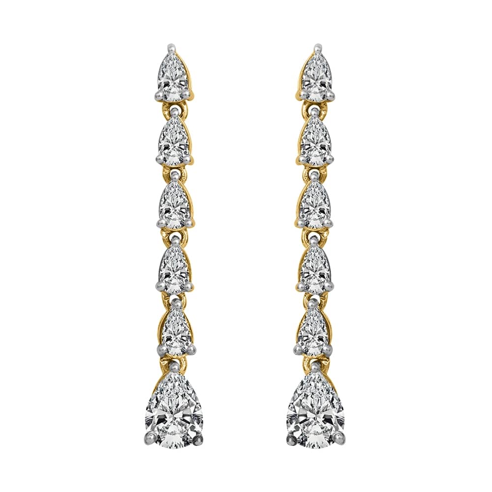 Diamond gold glorious earrings mder152