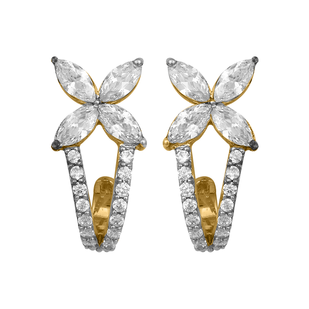 Diamond Gold Fine Design Earrings MDER141