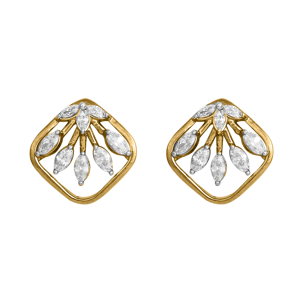 Diamond Gold Elegant Design Earrings MDER137