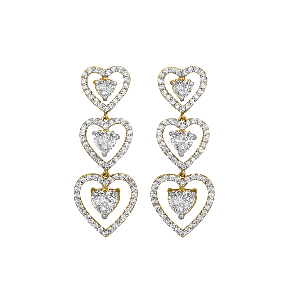 Diamond Gold Delicate Earrings MDER113
