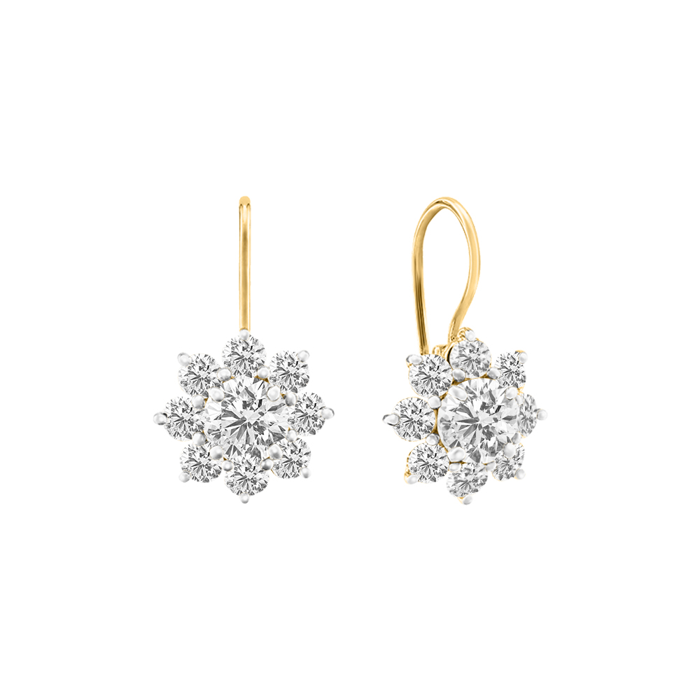 Diamond Dazzling 14K Gold Earrings MDER100