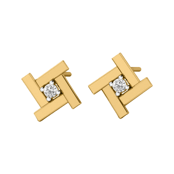 Diamond Flair 14K Gold Earrings MDER40