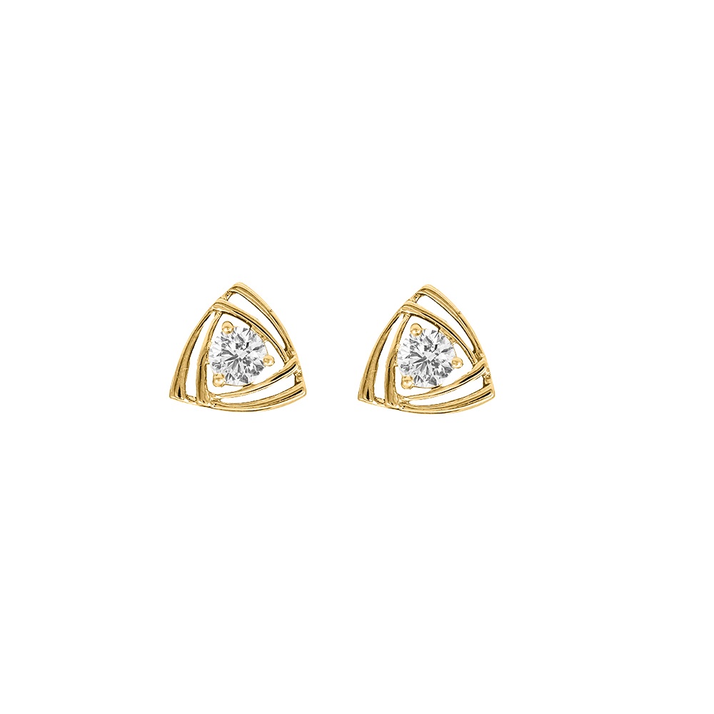 Diamond Fancy 14K Gold Earrings MDER1
