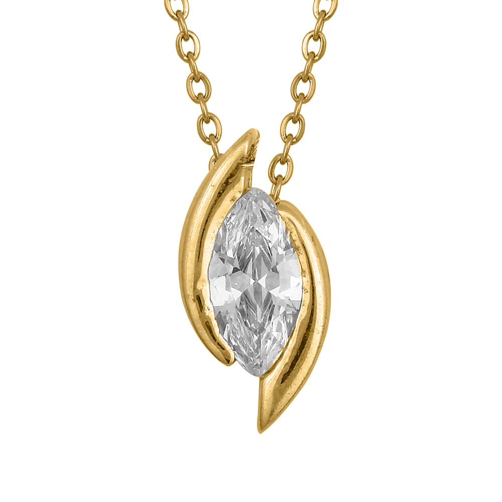 Diamond Gold Simple Pendants MDP126