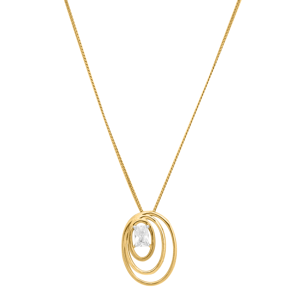 Diamond Gold Floral Pendants MDP118