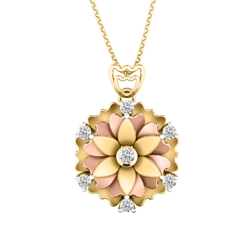 Diamond Gold Daily Wear Pendants MDP55
