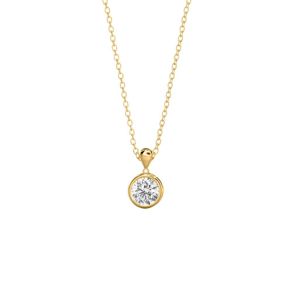 Diamond Gold Plain Pendants MDP50