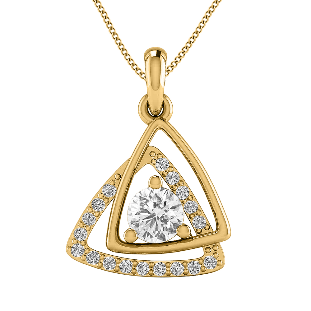 14k Diamond Elegant Design Gold Pendants MDP31
