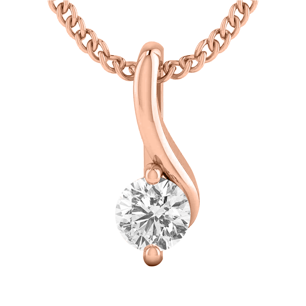 14k Diamond Unique Gold Pendants MDP26