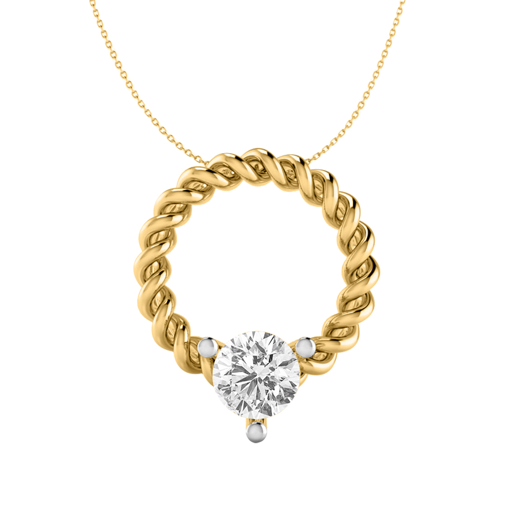 14k Diamond Dazzling Gold Pendants MDP21