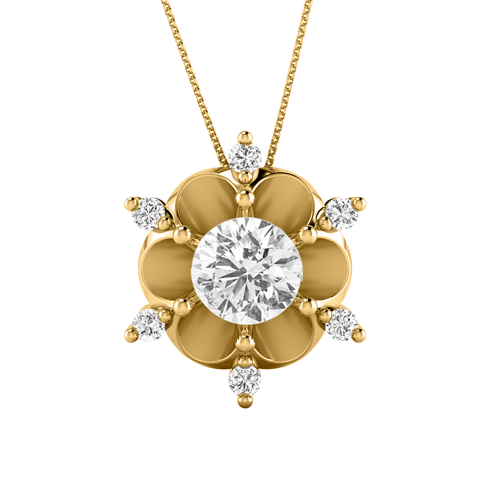 14k Diamond Elegant Gold Pendants MDP17