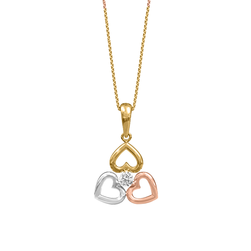 14k Diamond Trending Gold Pendants MDP15