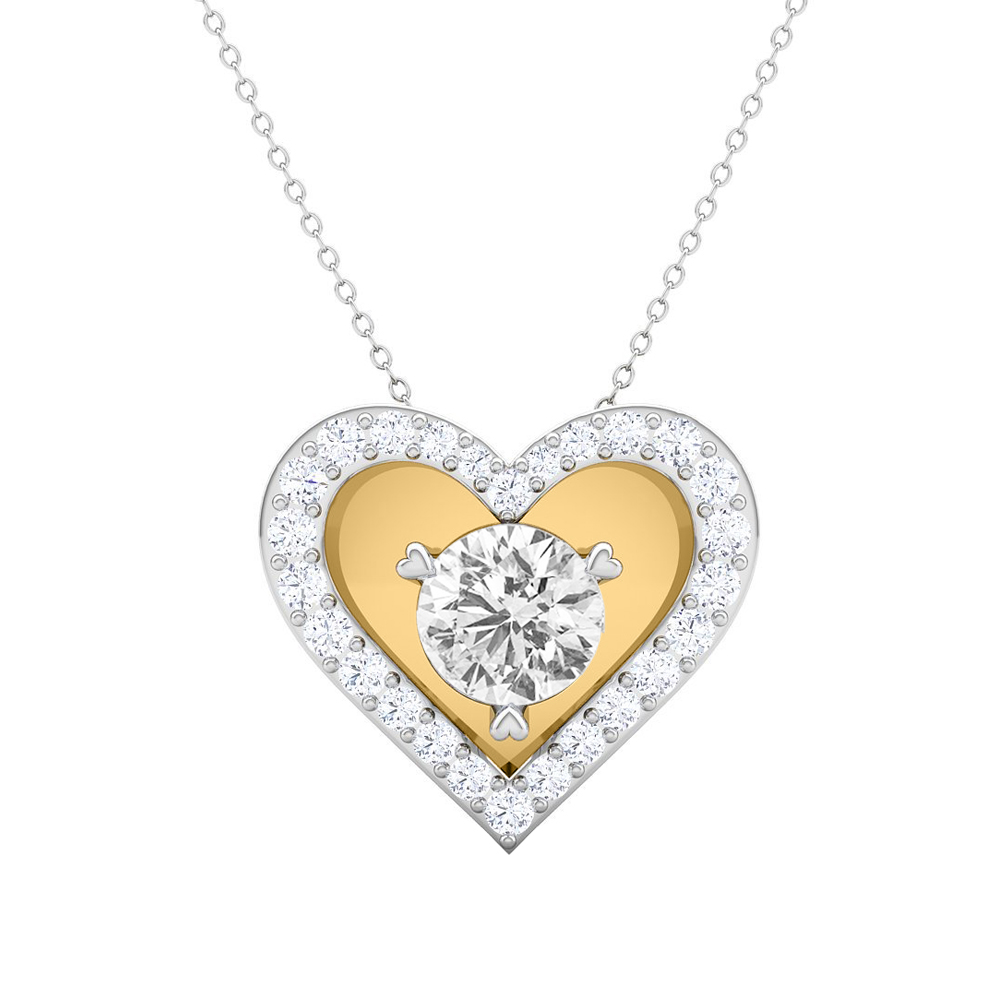 14k Diamond light weight Gold Pendants MDP12