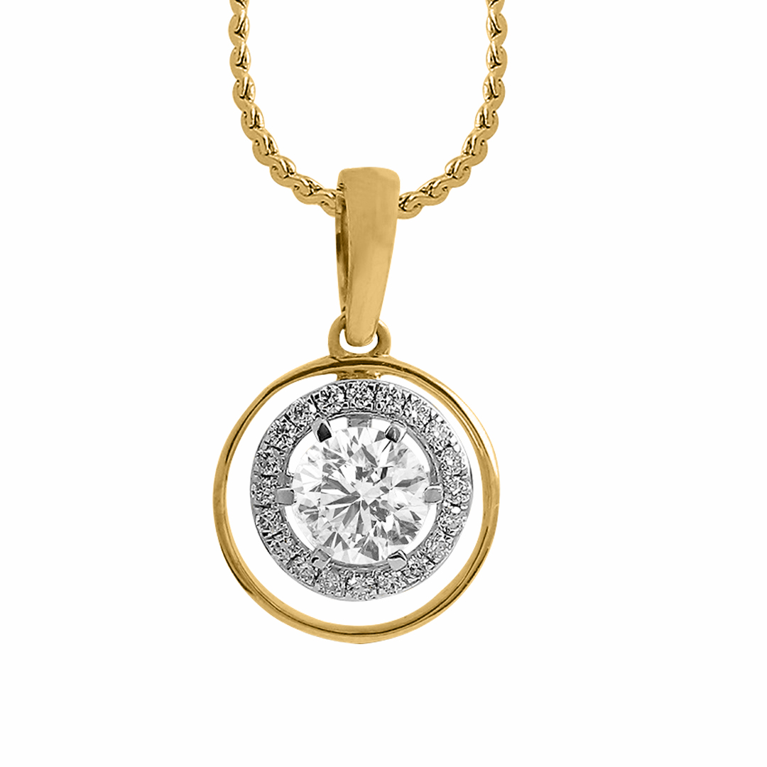 14k Diamond Handmade Gold Pendants MDP5