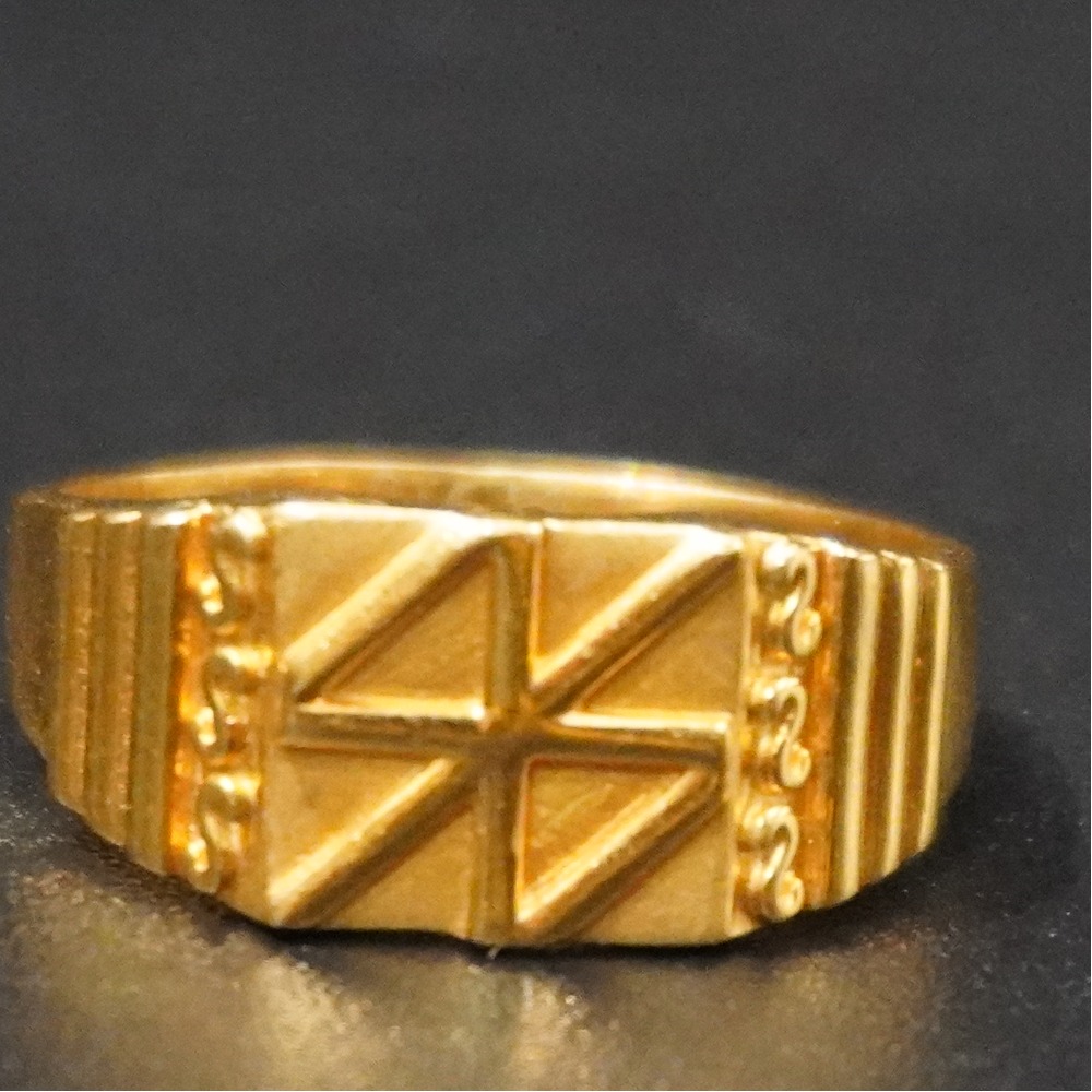 22k gold Dazzling rings for gents