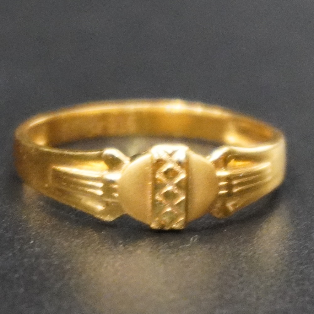 916 gold Lightweight Design ring for men
