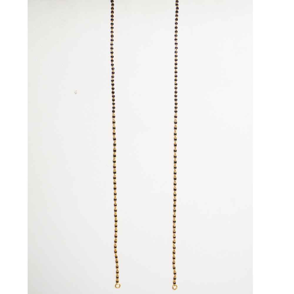 916 gold light weigt single line fancy mangalsutra