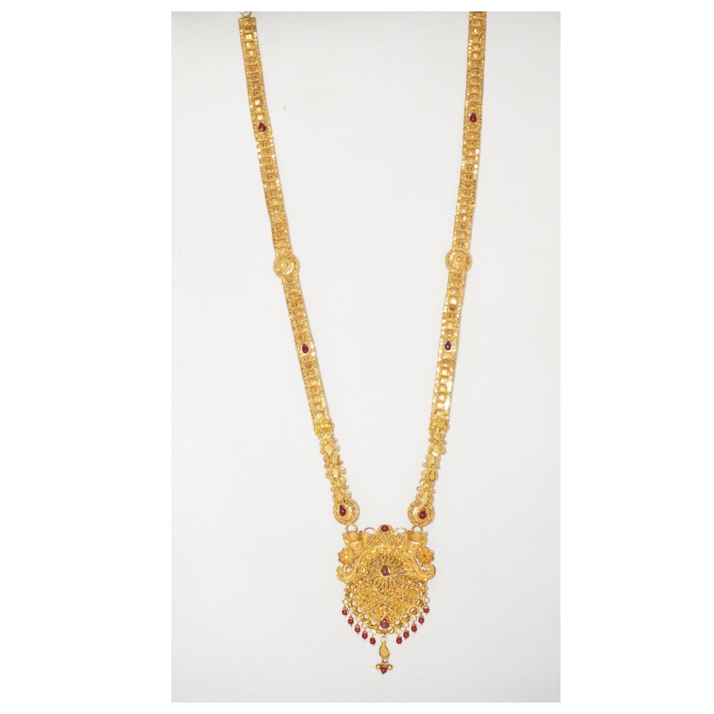 916 gold long necklace for women