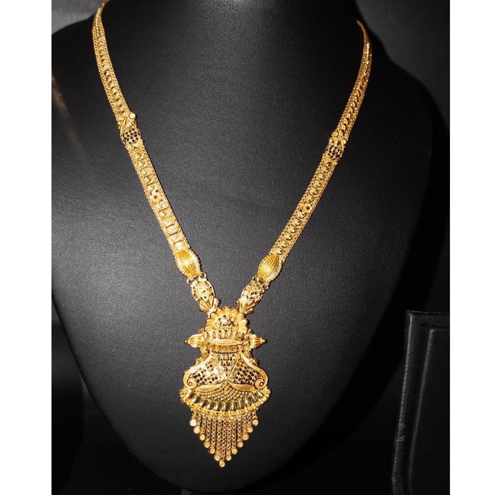 916  gold handmade long necklace