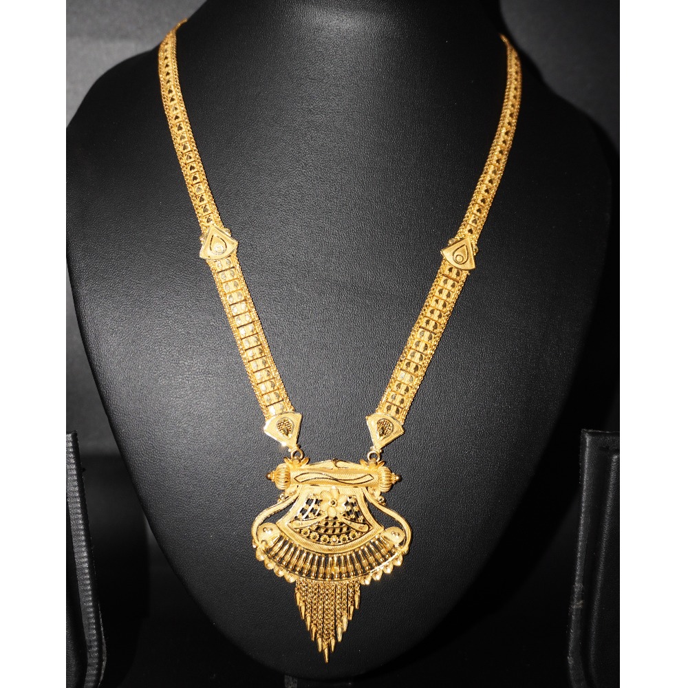916 gold fancy long necklace