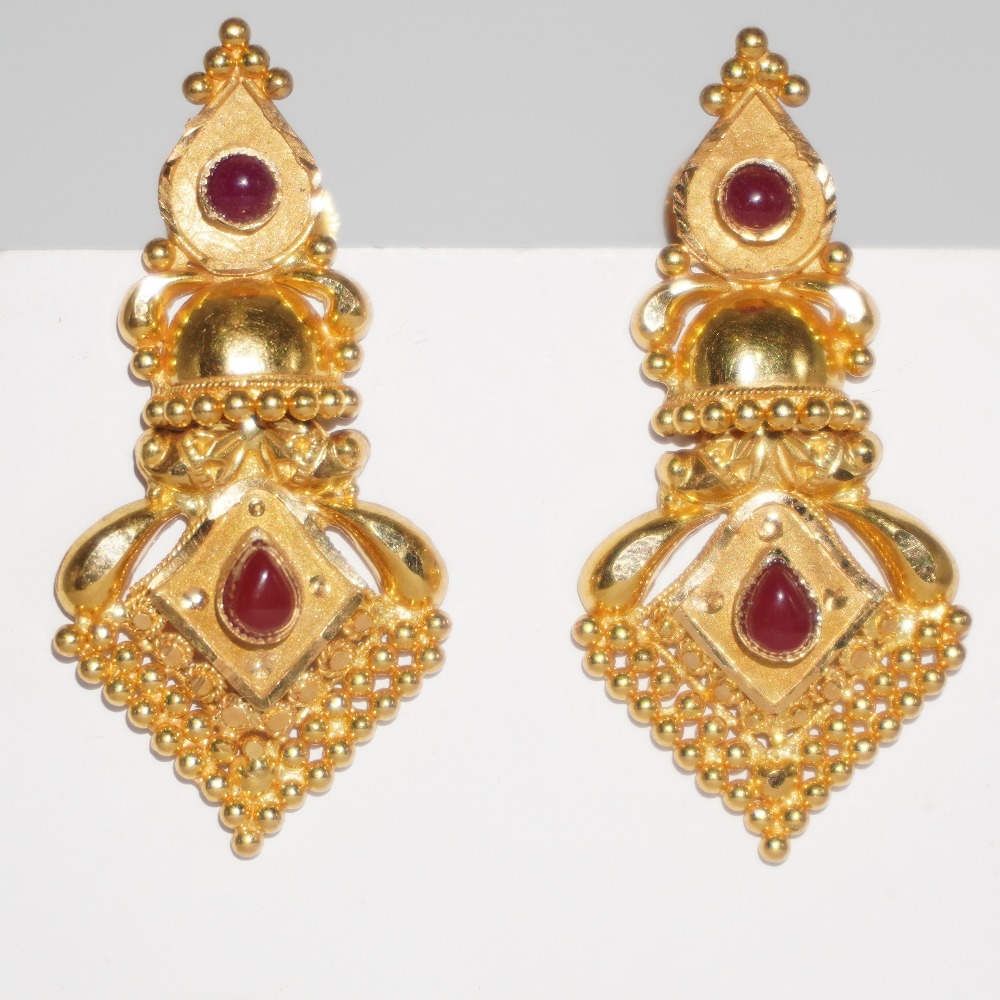 22kt Yellow Gold Handmade Design For Women