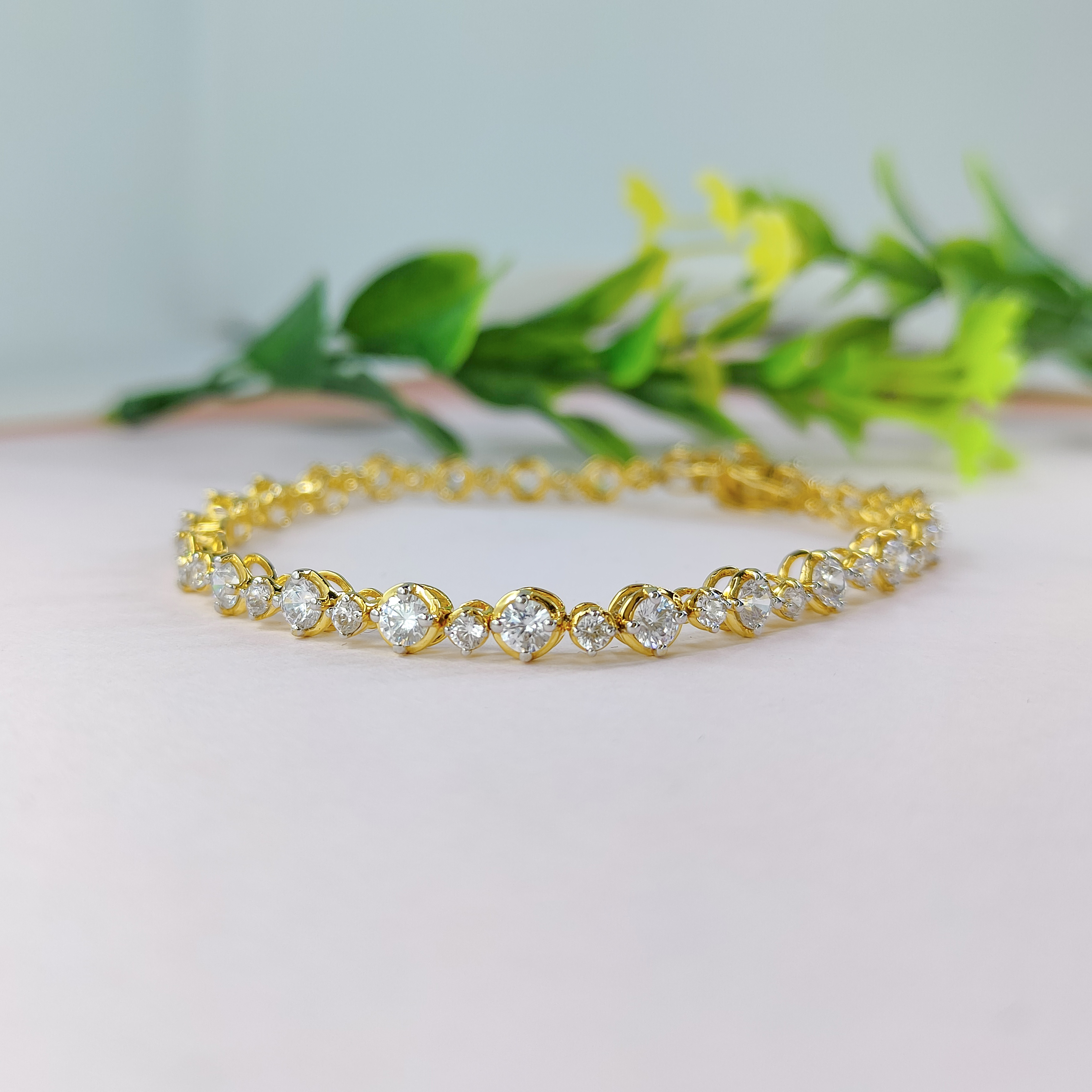 Gold Diamond Fancy Bracelet