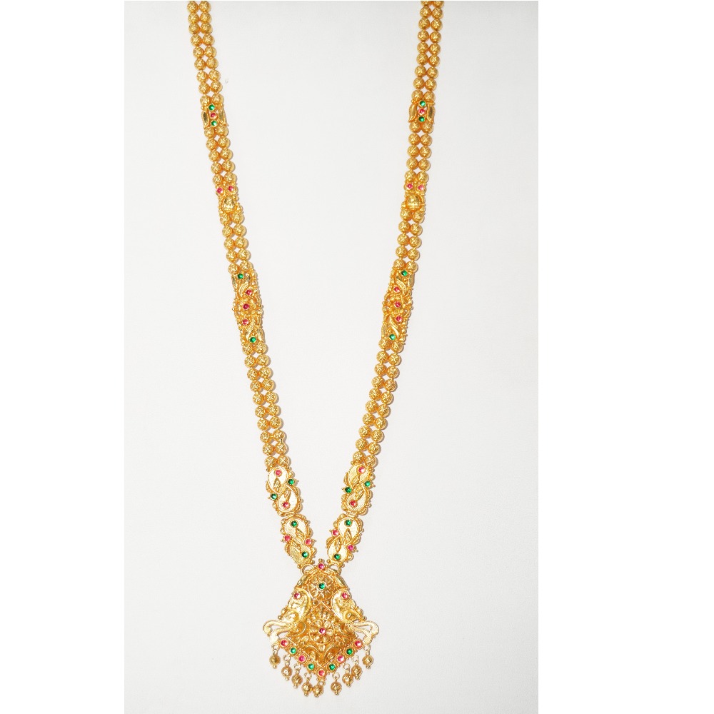 916 gold fancy long bridal set