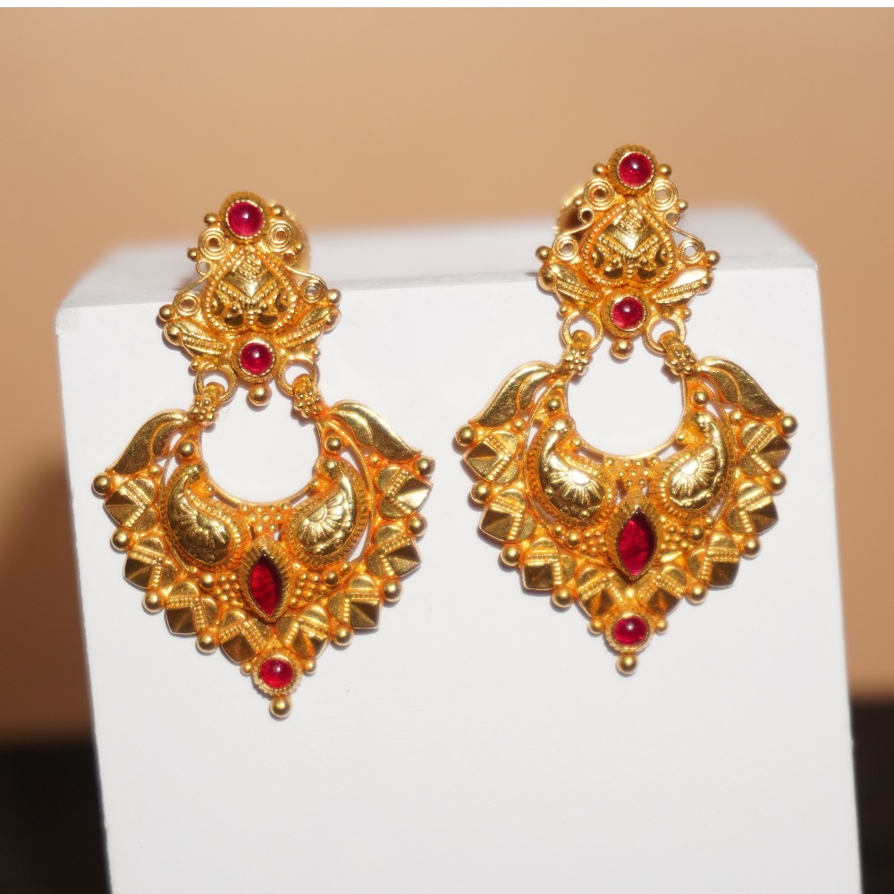 916 gold Fancy earrings For Ladish