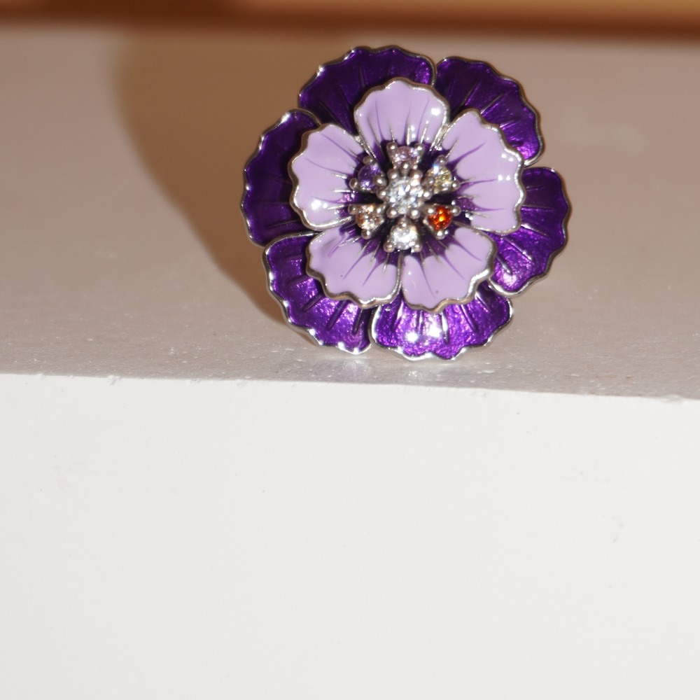925 Silver Meenakari Ladies Ring