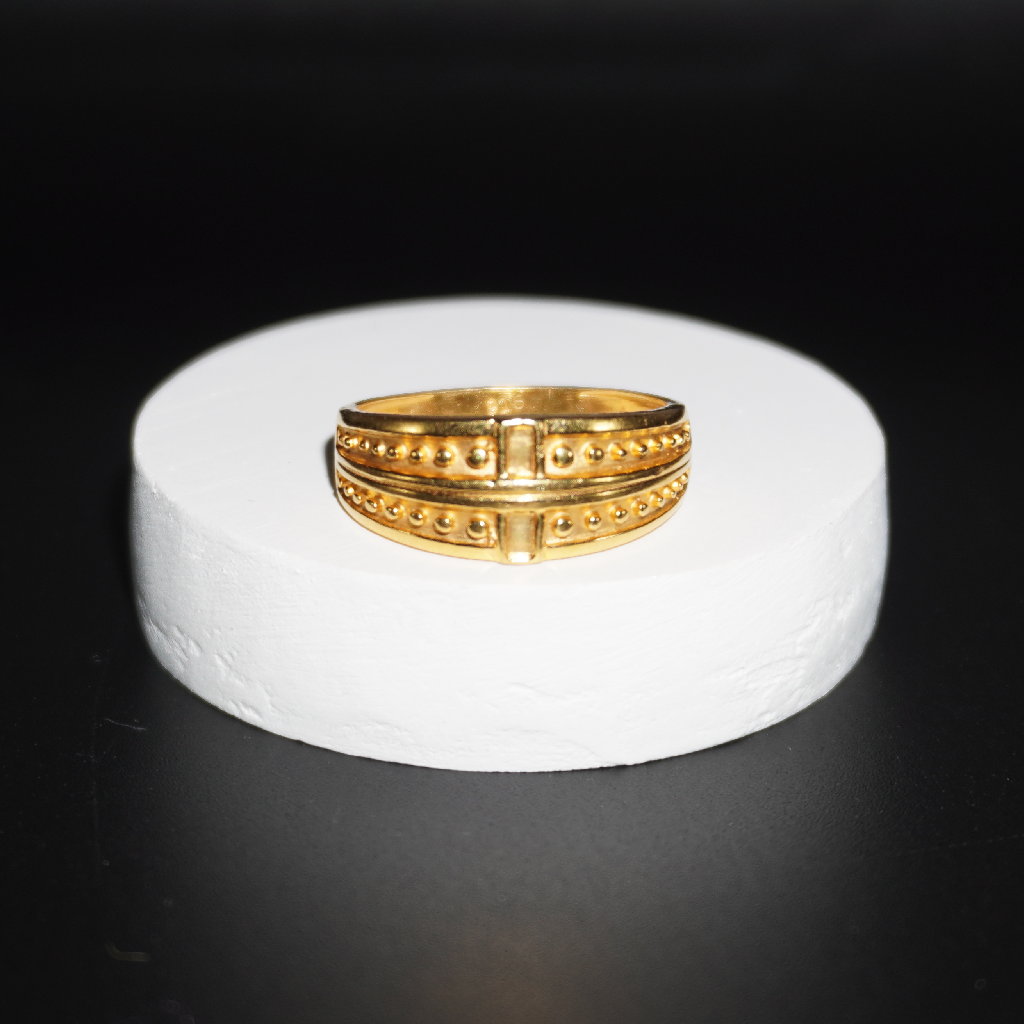 916 Gold Plain Traditional Ring
