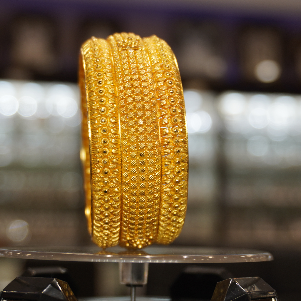 22kt Gold Fancy Bangles