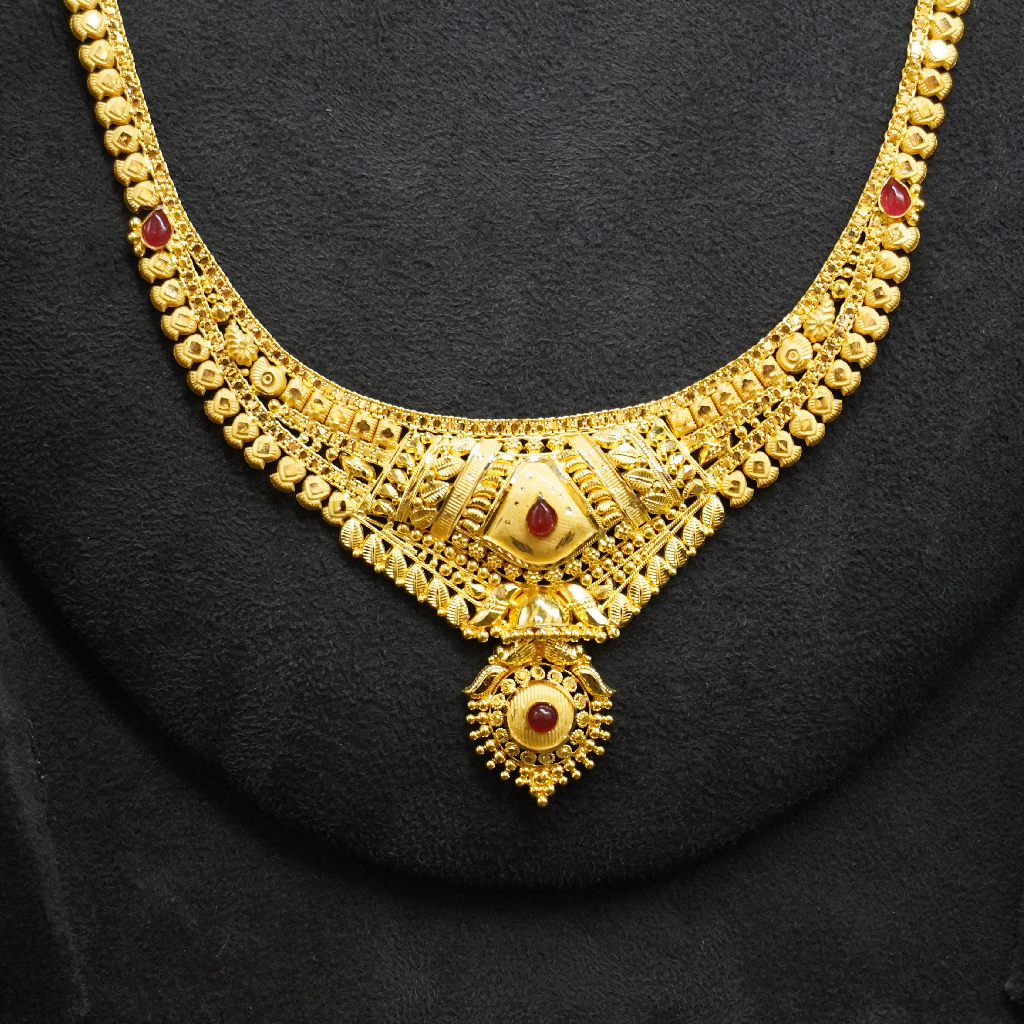 22k Gold Necklace design for women