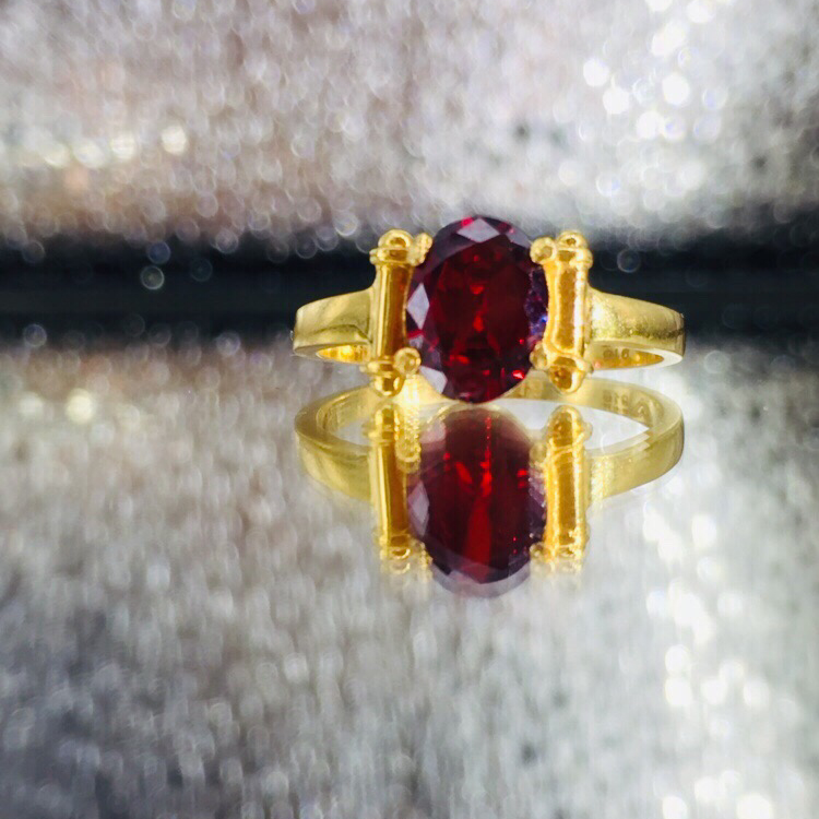 916 Gold Plain Traditional Ring