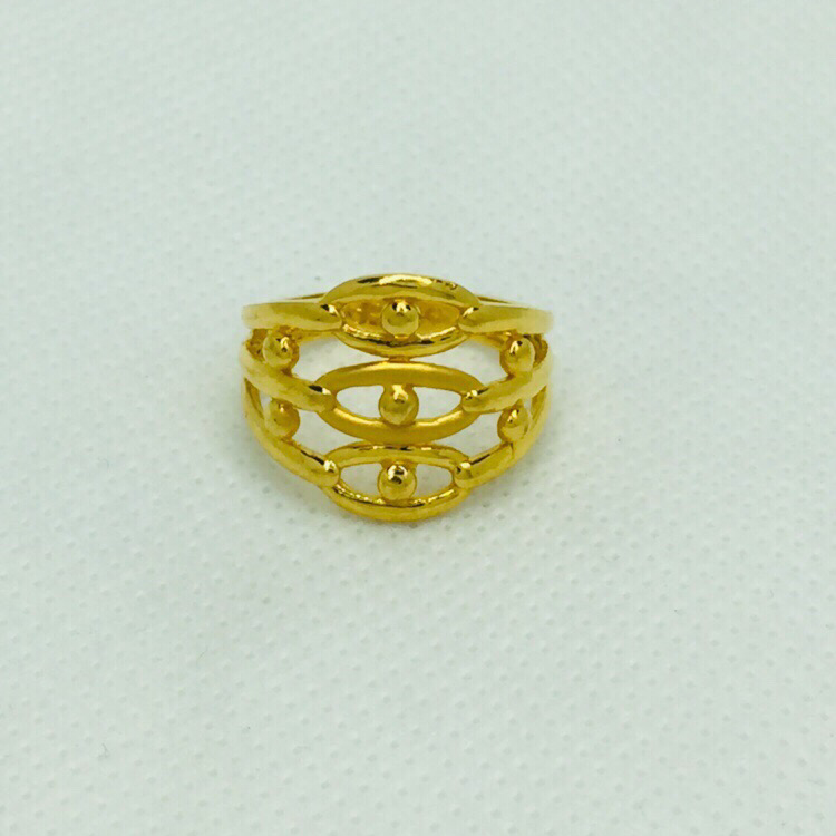 916 Gold Plain Traditional Ring