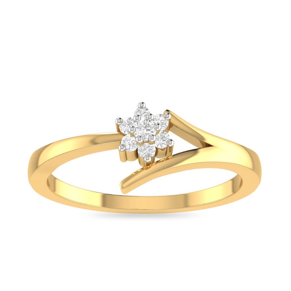 22k Gold Flower  Ring