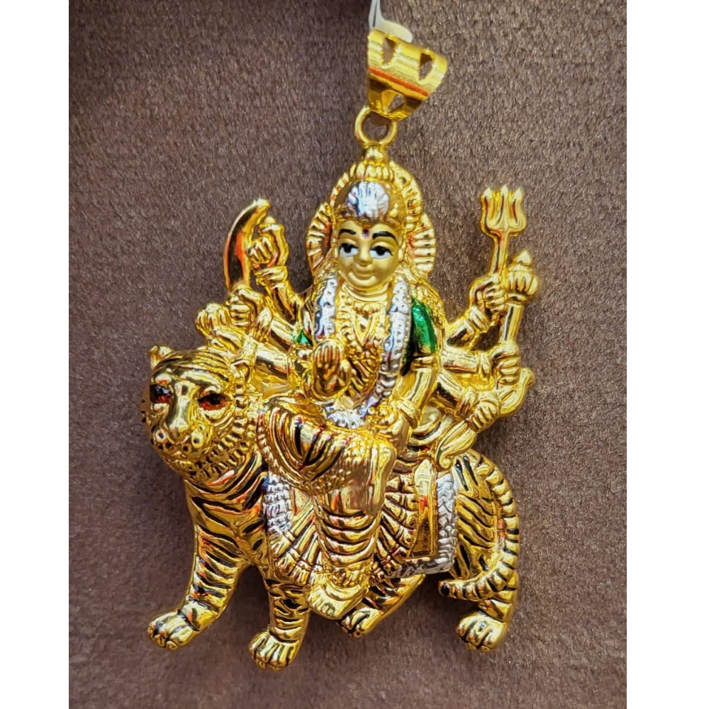 18K Gold Ambe Maa Pendant