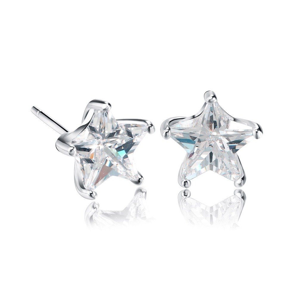 Silver Star Earrings